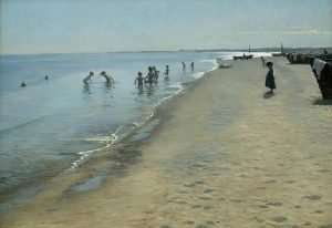 Krøyer Sommerdag ved Skagens Sønderstrand 1884