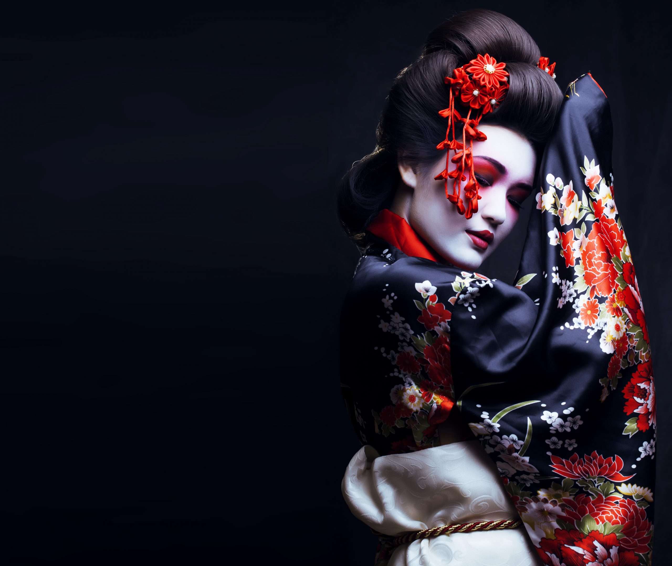 kimono dark background